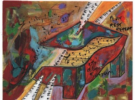 Red Piano Classical Music Abstract Art By Play Rest Repeat Classic Fm