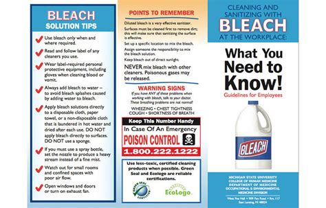 Thaw food in a refrigerator at 4˚c or lower. Guide offers best practices for safely using bleach to ...