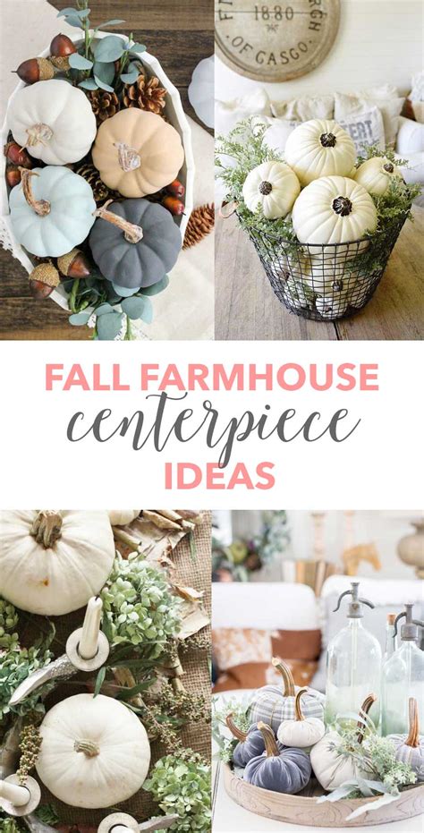 The tab may also list other special decorations such as seasonal ones. Farmhouse Fall Table Centerpieces - A Heart Filled Home ...