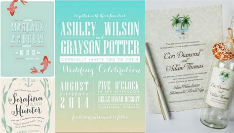 Weddings are an important event in everyone's life, if you have decided to make it special by going for a beach wedding then consider these invitation cards to make it more convincing and special. Beach Wedding Invitations