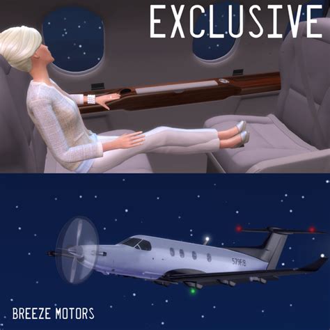 Pilatus Pc 12 Luxury Plane With Hq Interior Sims4carsbreezemotors On