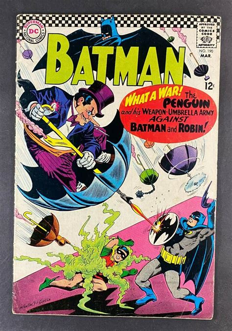 Batman 1940 190 FN 5 5 Penguin Carmine Infantino Cover
