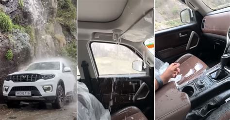 In Viral Video A Man Parked His Brand New Mahindra Suv Under