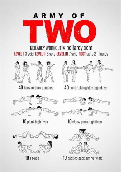 Neila Ray Army Of Two Workout Partner Workout Couples Workout