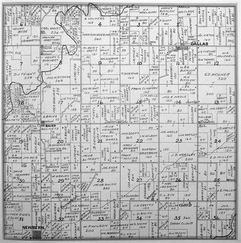 Dallas Township Plat Map Of Marion County Iowa