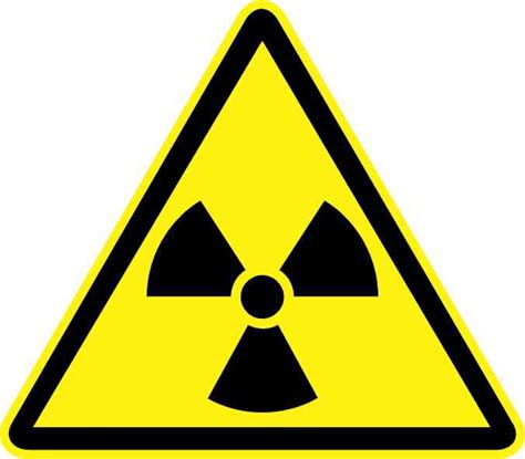 45in X 4in Radioactive Warning Sticker