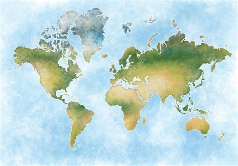 Immagini Cartina Pianeta Terra Illustrazione Mappa Mondo E Dei
