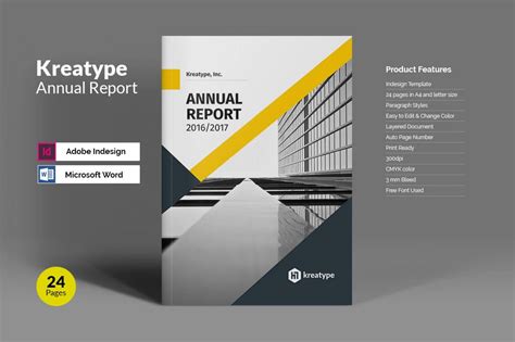 Annual Report Template Word Professional Template