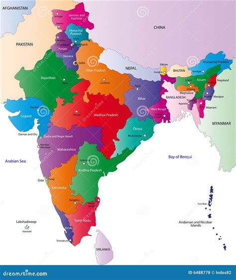 Map Of India Neighbouring Countries Maps Of The World