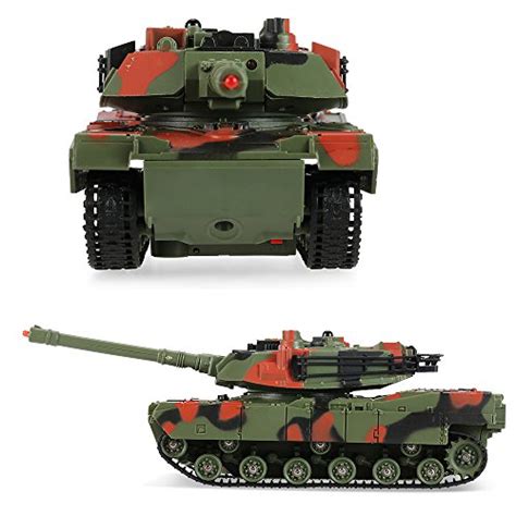 Set Of 2 Rc Military Tank 124 Scale Infrared Remote Control Battle