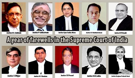 A Year Of Farewells In The Supreme Court Of India