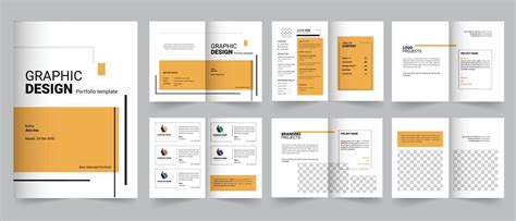 Graphic Design Portfolio Or Portfolio Design 18752829 Vector Art At