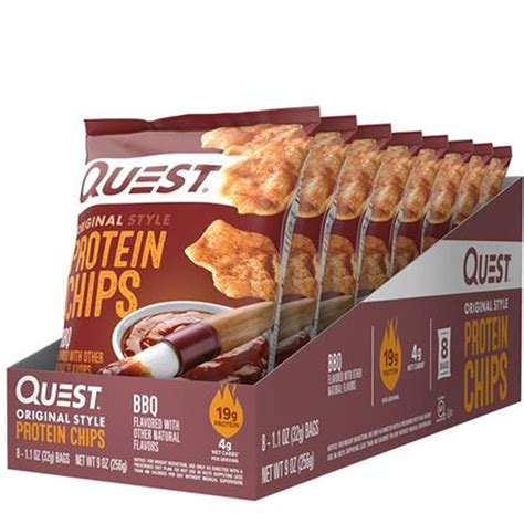 Quest Protein Chips Original Style Bbq Case Of 8 Bags X 11oz32