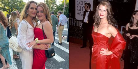 Brooke Shields Daughter Wore Her Moms 1998 Golden Globes Dress To