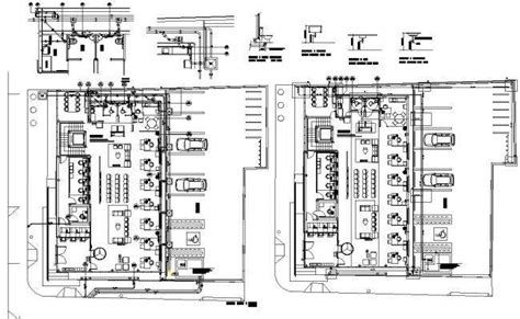 Autocad D Drawing File Having The Details Of The Partial Floor Plan