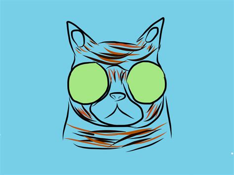 So there's a video with some images of my cat oatmeal out and here's the full clip of him chirping at a bug. Pop Art Cat by EzquzitWarp on DeviantArt