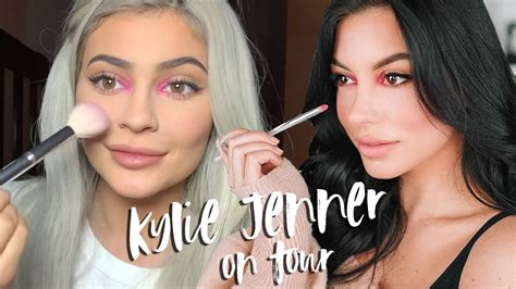 Recreating Kylie Jenners Get Ready With Me On Tour Makeup Look Ellekae Youtube