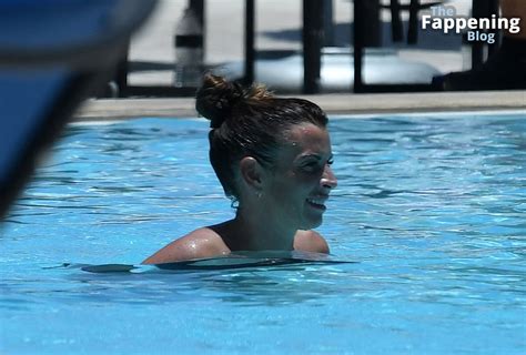 Coleen Rooney Shows Off Her Bikini Body After Enjoying A Dip In Her Hotel Pool In Ft Lauderdale