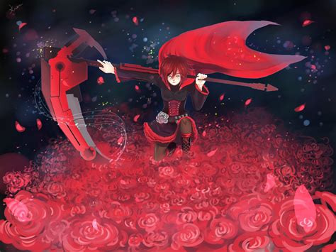 Digital Art Anime Girls Fan Art Rwby Ruby Rose Rwby Crescent