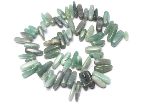 Green Aventurine Nuggets Beads Natural Gemstone Beads Sold By 15