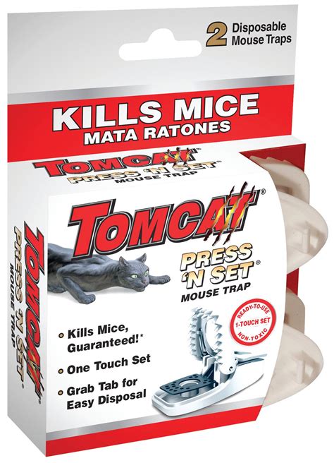 Tomcat Mouse Killer Rats Mice Bait Press N Set Station Rodent Trap