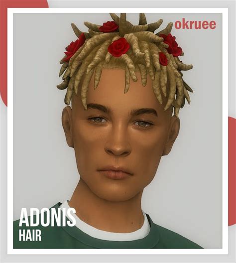 Adonis Hair Okruee On Patreon Sims 4 Afro Hair Sims 4 Sims Hair