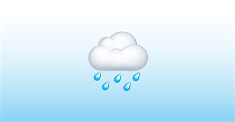 Nube Con Lluvia Emoji 🌧️