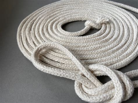 5 Mm Cotton Braided Rope 20 Meters Massiv Braided Rope Soft Etsy