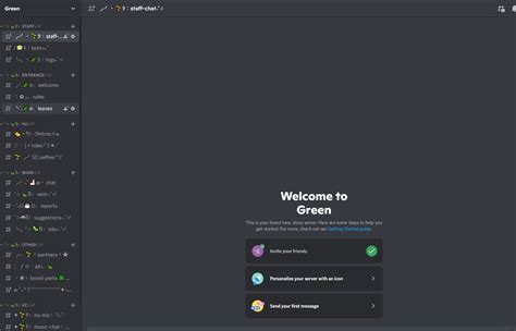 Green Themed Discord Server Template Sophisticated Discord Etsy