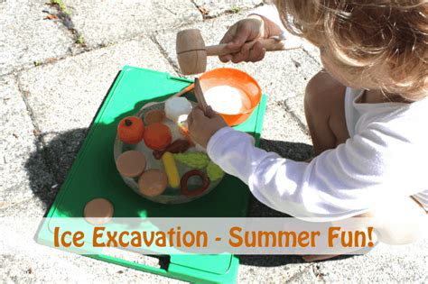 Summer Fun Ice Excavation Ice And Salt Science Childrens Activity
