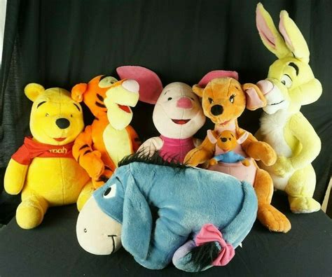 Large Winnie The Pooh And Friends Plush Pooh Tigger Eeyore Piglet
