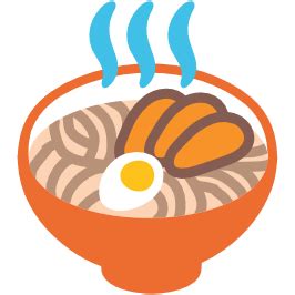 Emoji Android Steaming Bowl