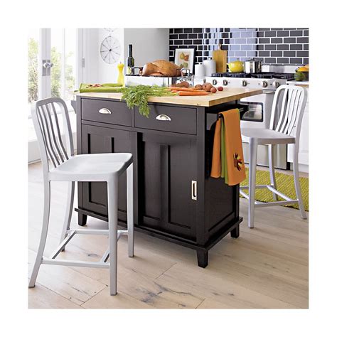 Portable kitchen island on wheels with storage. Delta Aluminum Counter Stool + Reviews | Crate and Barrel ...