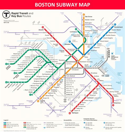Mbta Subway Map Printable Printable Maps