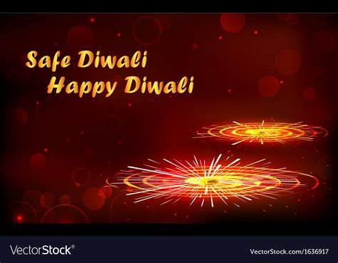 Safe And Happy Diwali Royalty Free Vector Image