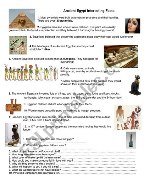interesting facts about ancient egypt you quizzclub