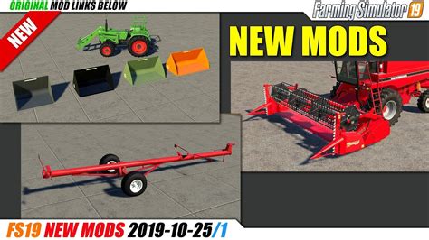 Fs19 New Mods 2019 10 251 Review Youtube