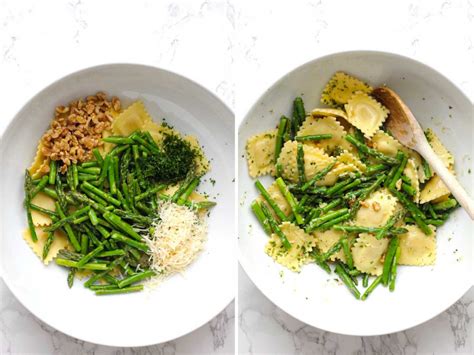 The star is really the topping of asparagus and walnuts sautéed with. Ravioli With Sauteed Asparagus and Walnuts | Recipe | Easy ...