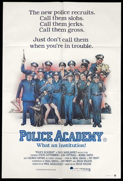 Police Academy One Sheet Movie Poster Drew Struzan Artwork Moviemem