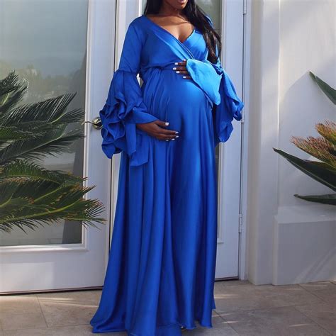 royal blue maternity wrap gown chic bump club ™ blush maternity dress blue maternity dress