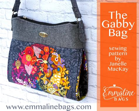 Emmaline Bags Sewing Patterns And Purse Supplies The Gabby Bag Sewing