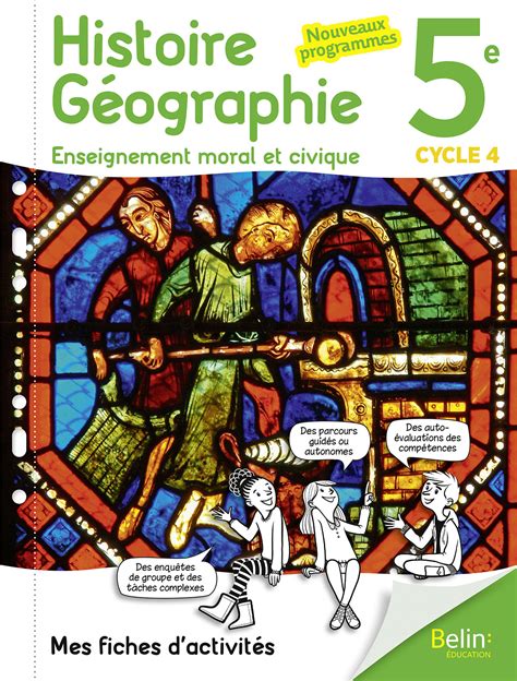 Édulib Cahier Dactivités Histoire Géographie Emc 5e Ed 2017 Manuel