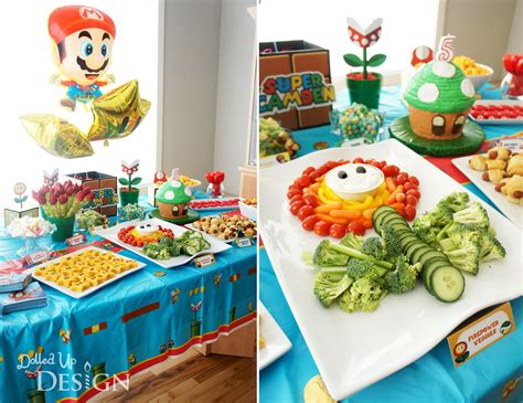 A Super Mario 5th Birthday Mario Birthday Party Super Mario Bros