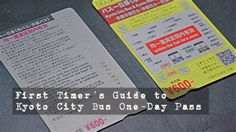 first timer s guide to kyoto city bus one day pass
