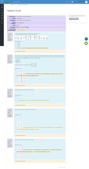 Algebra lineal 1 Modalidad de exámenes Semana 1 7 1 23 17 50