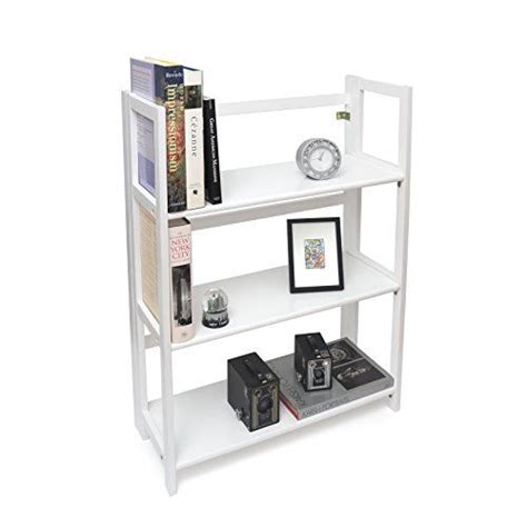 Foldable design makes transportation, storage, and rearrangement a breeze. Svitlife Lipper Folding Bookcase, White Folding Bookcase ...