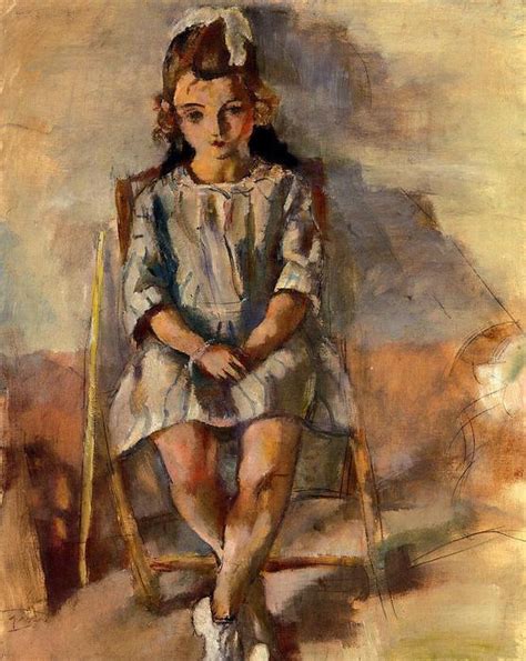 Artwork Replica Seated Young Girl 1927 By Julius Mordecai Pincas 1885