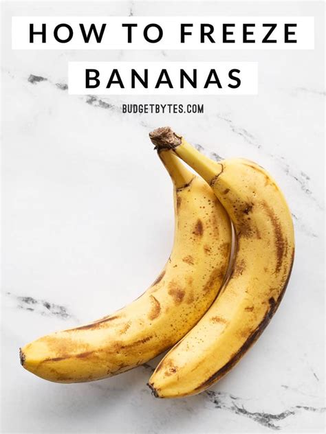How To Freeze Bananas Step By Step Guide Budget Bytes