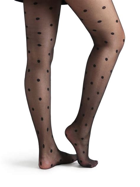black polka dot pattern sheer mesh pantyhose stockings shein usa