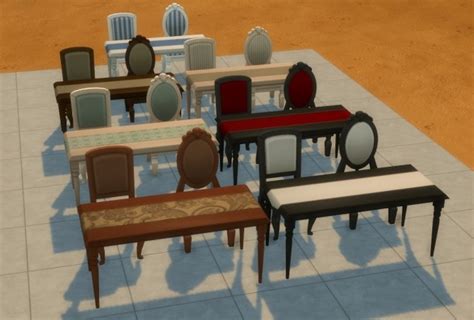 I didn't realize that lounge chairs are missing from the sims 4 until i needed one. Movie Hangout Dining Set Recolors by blueshreveport at Mod ...